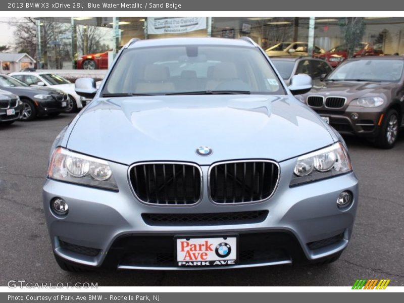 Blue Water Metallic / Sand Beige 2013 BMW X3 xDrive 28i
