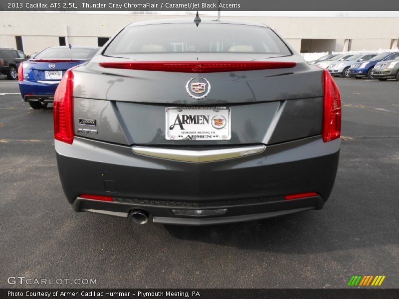 Thunder Gray ChromaFlair / Caramel/Jet Black Accents 2013 Cadillac ATS 2.5L