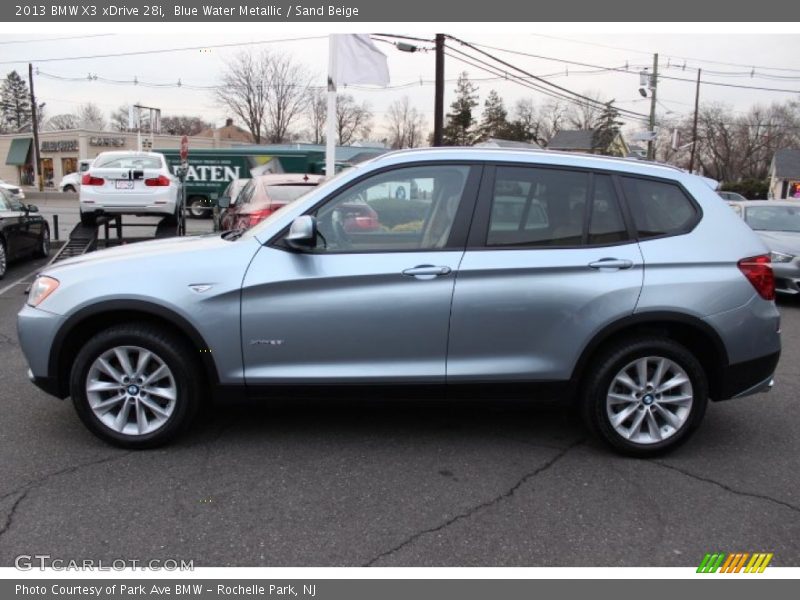 Blue Water Metallic / Sand Beige 2013 BMW X3 xDrive 28i