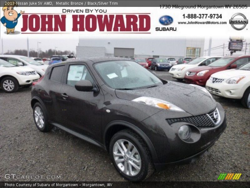 Metallic Bronze / Black/Silver Trim 2013 Nissan Juke SV AWD