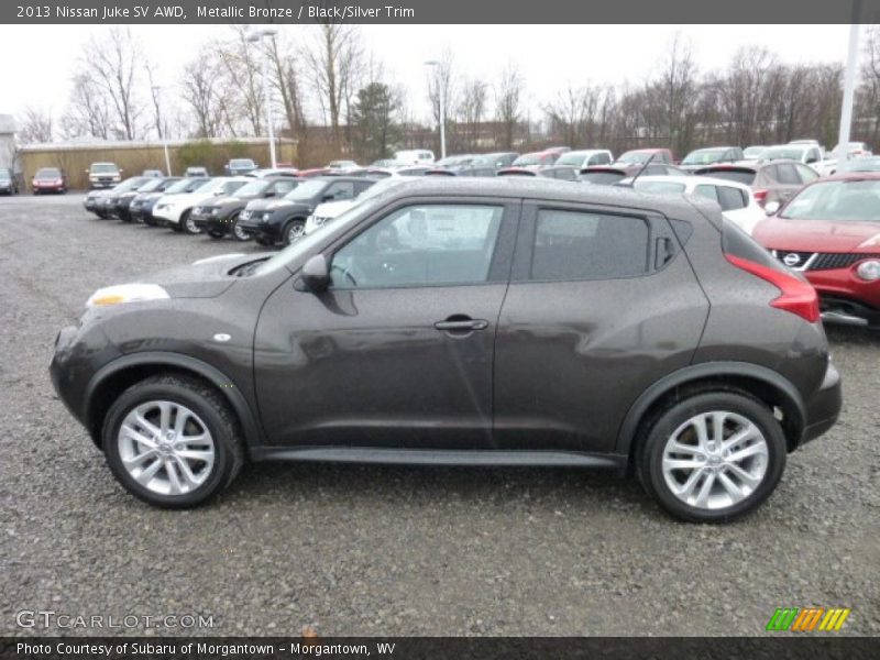 Metallic Bronze / Black/Silver Trim 2013 Nissan Juke SV AWD