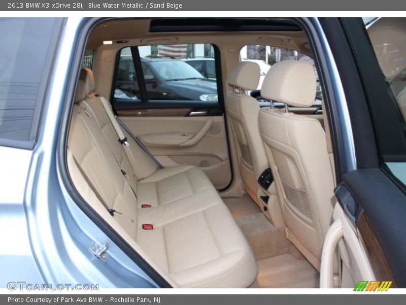 Rear Seat of 2013 X3 xDrive 28i