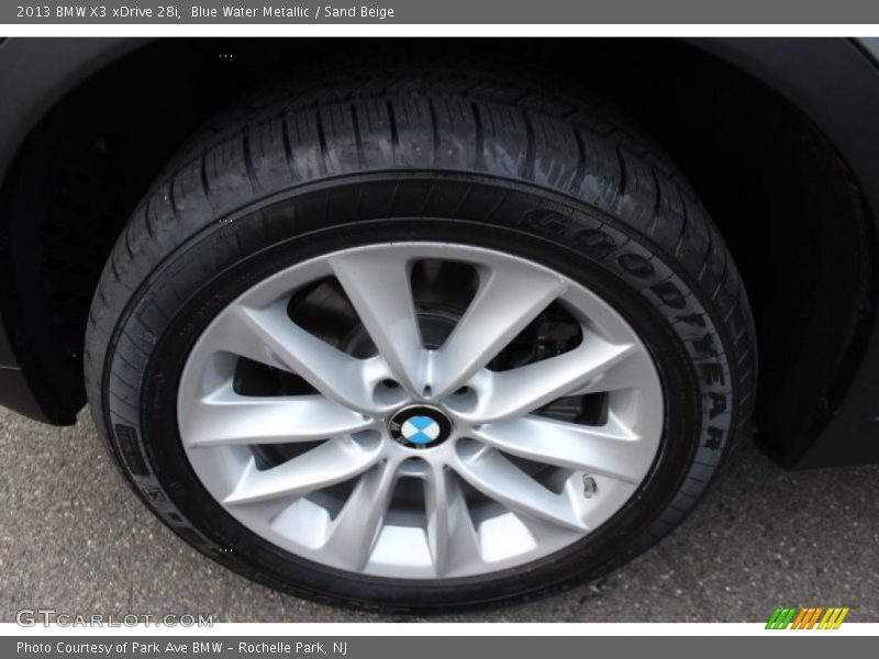 Blue Water Metallic / Sand Beige 2013 BMW X3 xDrive 28i