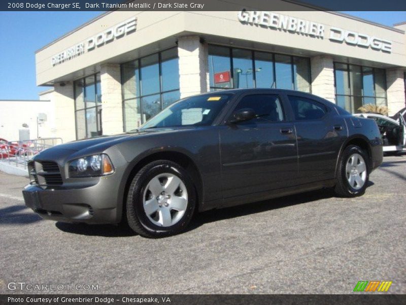 Dark Titanium Metallic / Dark Slate Gray 2008 Dodge Charger SE