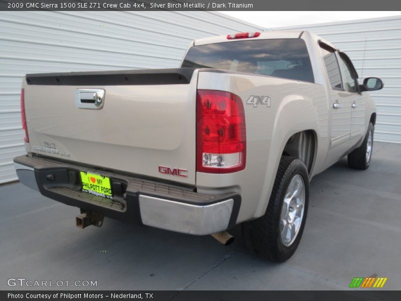 Silver Birch Metallic / Dark Titanium 2009 GMC Sierra 1500 SLE Z71 Crew Cab 4x4