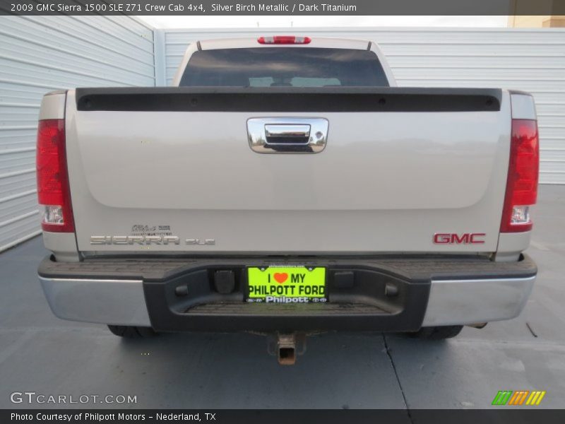 Silver Birch Metallic / Dark Titanium 2009 GMC Sierra 1500 SLE Z71 Crew Cab 4x4