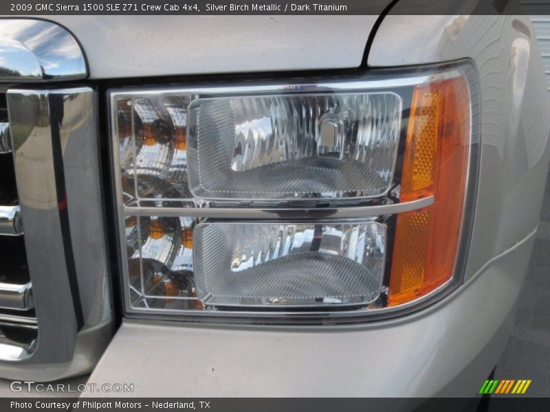 Silver Birch Metallic / Dark Titanium 2009 GMC Sierra 1500 SLE Z71 Crew Cab 4x4