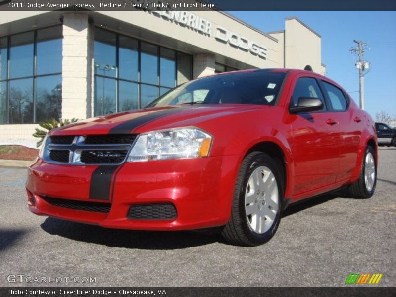 Redline 2 Pearl / Black/Light Frost Beige 2011 Dodge Avenger Express