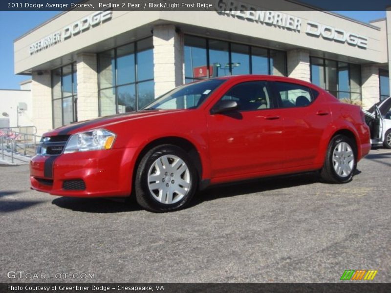 Redline 2 Pearl / Black/Light Frost Beige 2011 Dodge Avenger Express