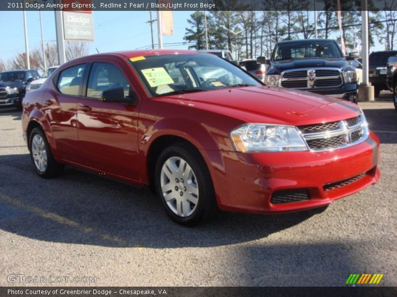 Redline 2 Pearl / Black/Light Frost Beige 2011 Dodge Avenger Express