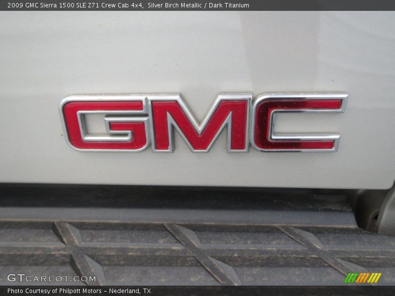 Silver Birch Metallic / Dark Titanium 2009 GMC Sierra 1500 SLE Z71 Crew Cab 4x4