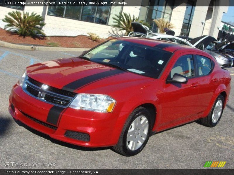 Redline 2 Pearl / Black/Light Frost Beige 2011 Dodge Avenger Express