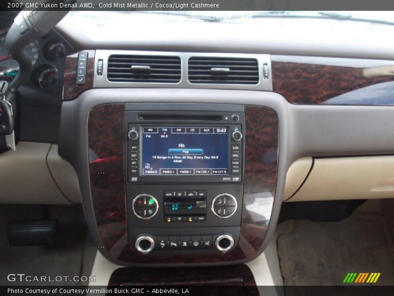 Gold Mist Metallic / Cocoa/Light Cashmere 2007 GMC Yukon Denali AWD