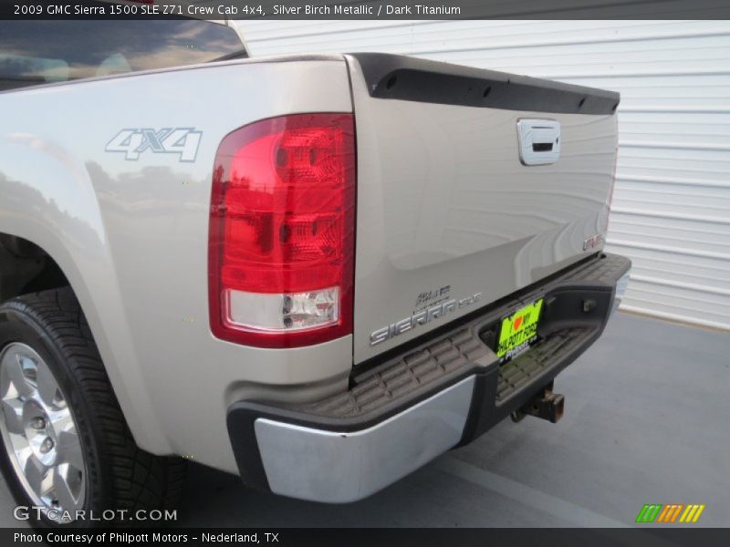 Silver Birch Metallic / Dark Titanium 2009 GMC Sierra 1500 SLE Z71 Crew Cab 4x4