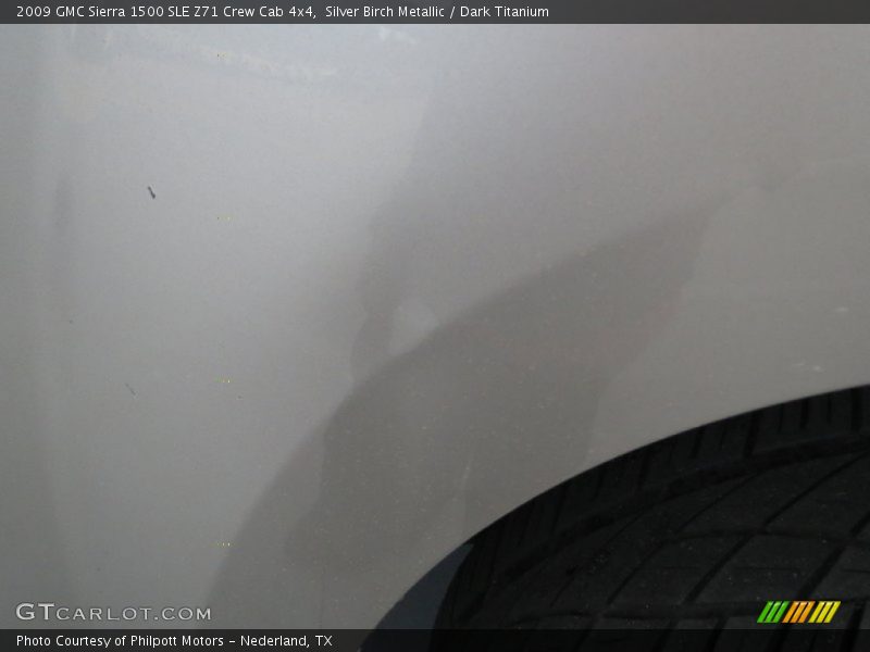 Silver Birch Metallic / Dark Titanium 2009 GMC Sierra 1500 SLE Z71 Crew Cab 4x4