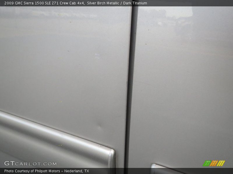 Silver Birch Metallic / Dark Titanium 2009 GMC Sierra 1500 SLE Z71 Crew Cab 4x4