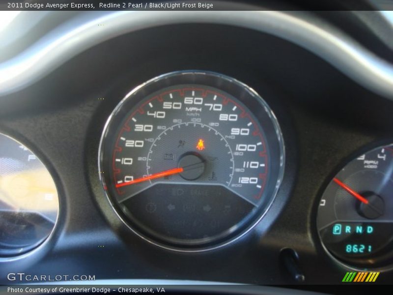 Redline 2 Pearl / Black/Light Frost Beige 2011 Dodge Avenger Express