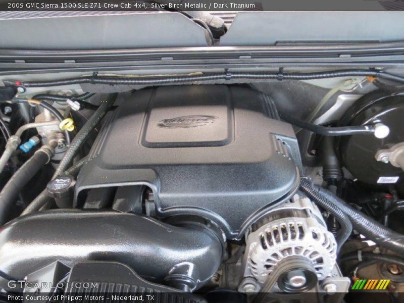 Silver Birch Metallic / Dark Titanium 2009 GMC Sierra 1500 SLE Z71 Crew Cab 4x4