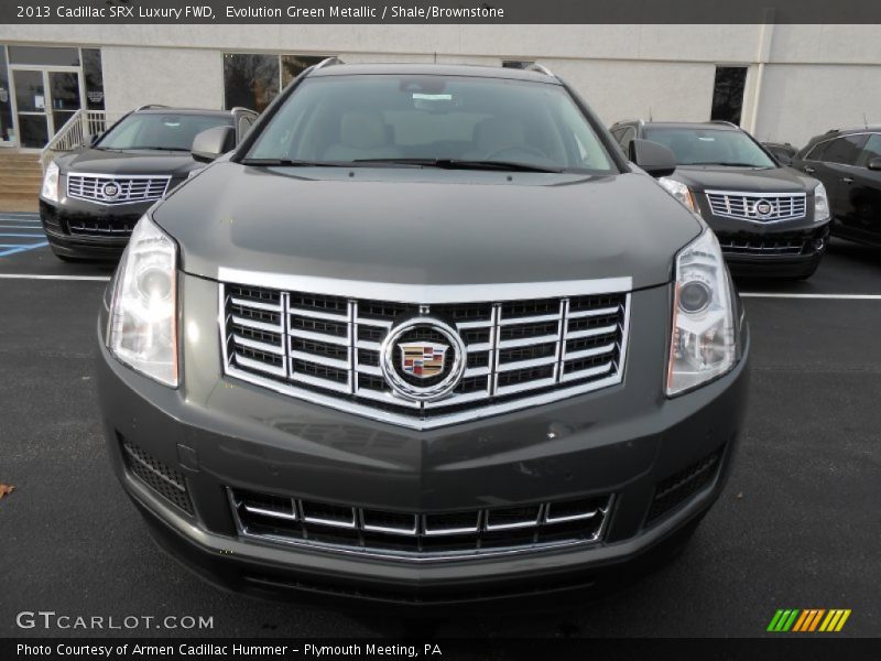 Evolution Green Metallic / Shale/Brownstone 2013 Cadillac SRX Luxury FWD
