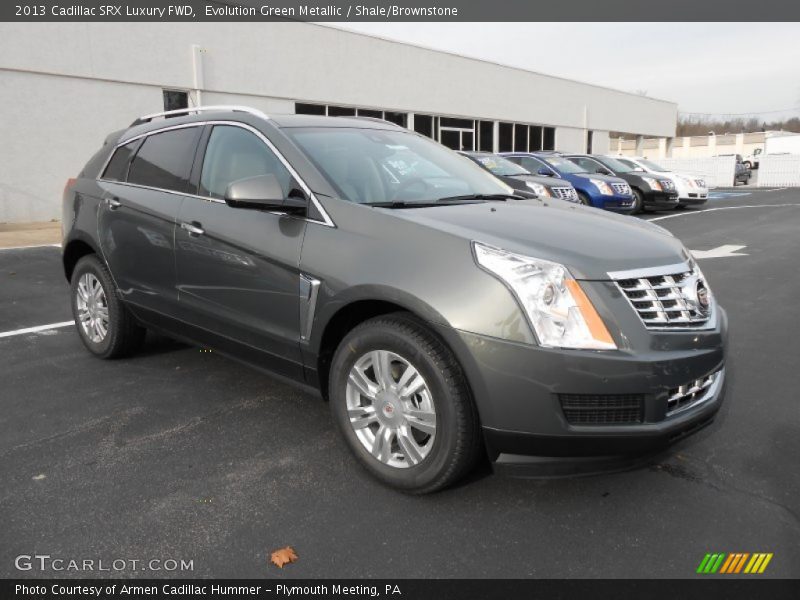 Evolution Green Metallic / Shale/Brownstone 2013 Cadillac SRX Luxury FWD