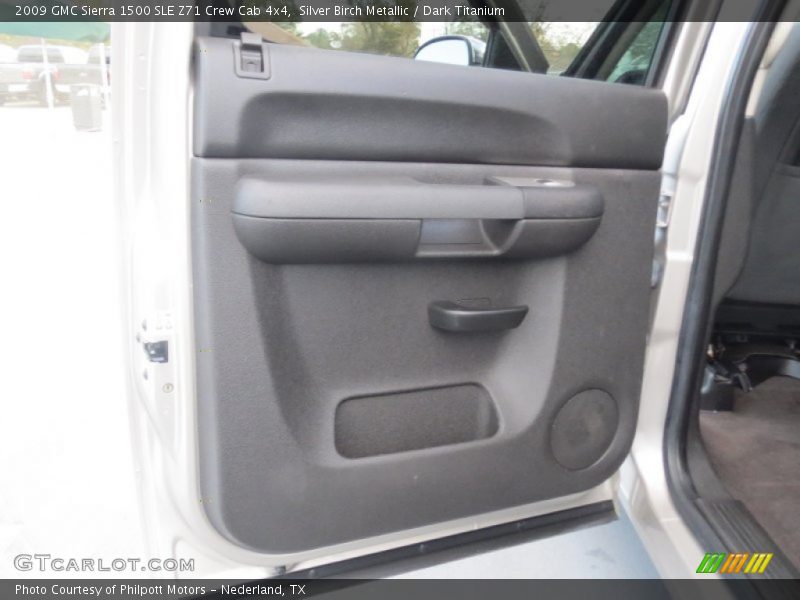 Silver Birch Metallic / Dark Titanium 2009 GMC Sierra 1500 SLE Z71 Crew Cab 4x4
