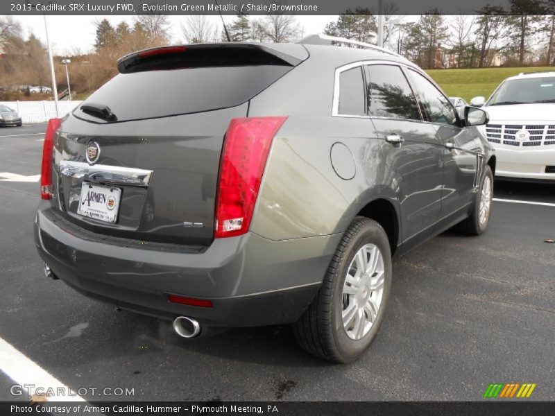 Evolution Green Metallic / Shale/Brownstone 2013 Cadillac SRX Luxury FWD