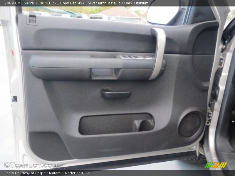 Silver Birch Metallic / Dark Titanium 2009 GMC Sierra 1500 SLE Z71 Crew Cab 4x4