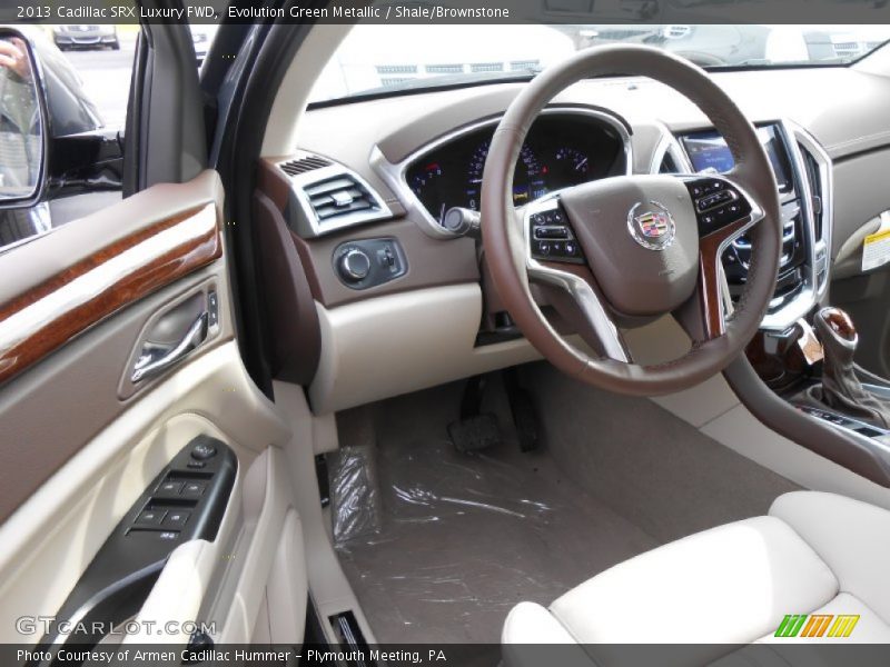 Evolution Green Metallic / Shale/Brownstone 2013 Cadillac SRX Luxury FWD