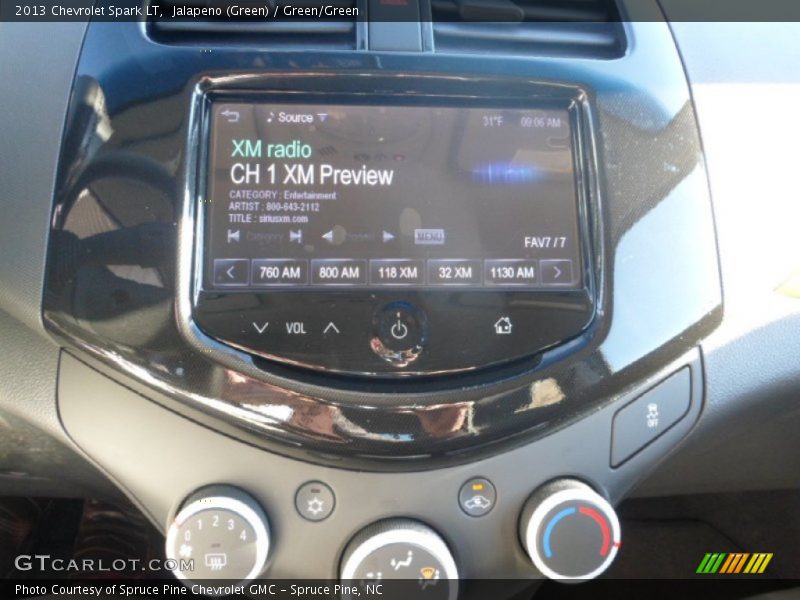 Controls of 2013 Spark LT
