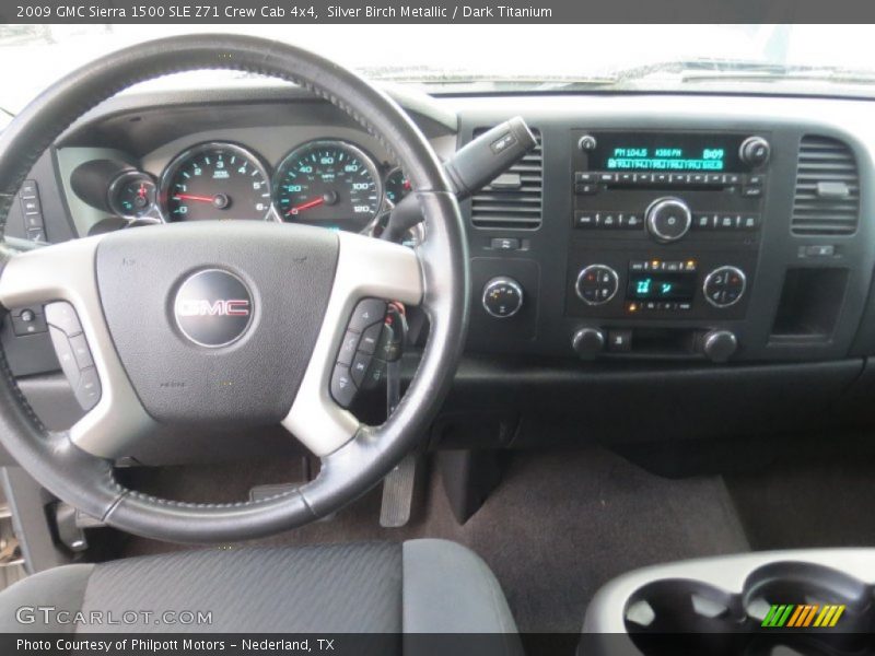 Silver Birch Metallic / Dark Titanium 2009 GMC Sierra 1500 SLE Z71 Crew Cab 4x4