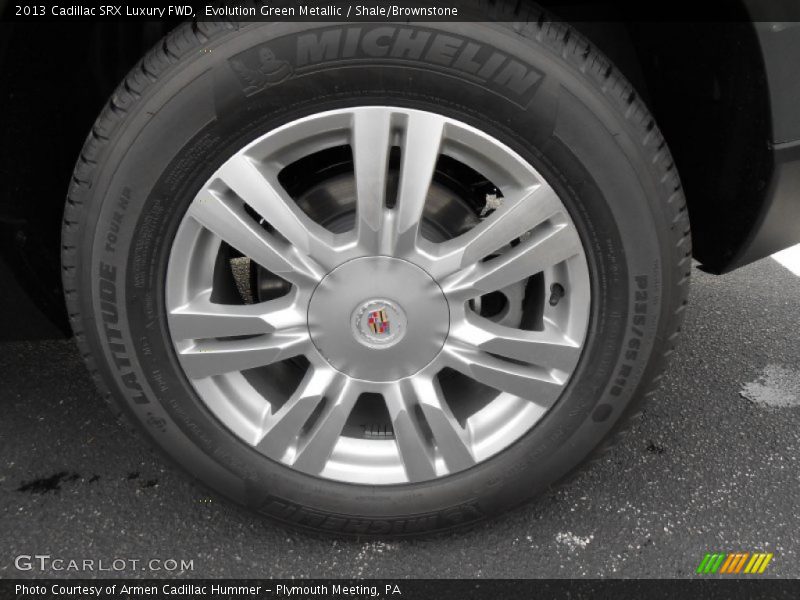 Evolution Green Metallic / Shale/Brownstone 2013 Cadillac SRX Luxury FWD