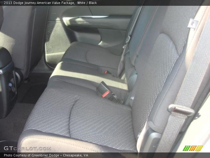 White / Black 2013 Dodge Journey American Value Package