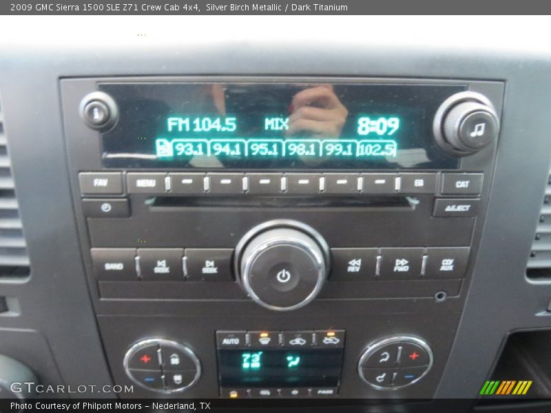Silver Birch Metallic / Dark Titanium 2009 GMC Sierra 1500 SLE Z71 Crew Cab 4x4