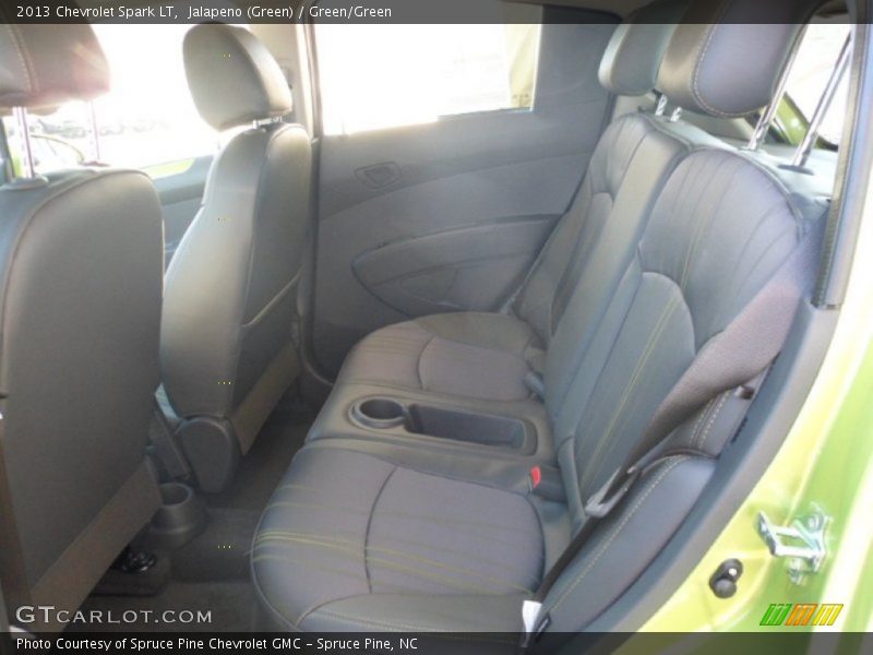 Jalapeno (Green) / Green/Green 2013 Chevrolet Spark LT