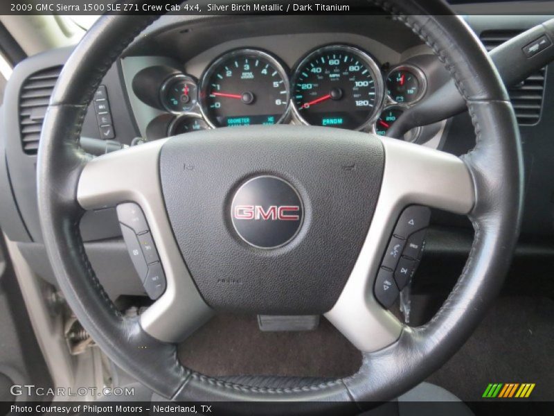 Silver Birch Metallic / Dark Titanium 2009 GMC Sierra 1500 SLE Z71 Crew Cab 4x4