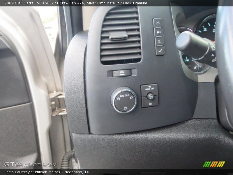 Silver Birch Metallic / Dark Titanium 2009 GMC Sierra 1500 SLE Z71 Crew Cab 4x4