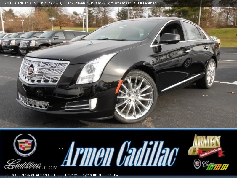 Black Raven / Jet Black/Light Wheat Opus Full Leather 2013 Cadillac XTS Platinum AWD