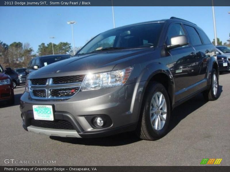 Storm Gray Pearl / Black 2013 Dodge Journey SXT