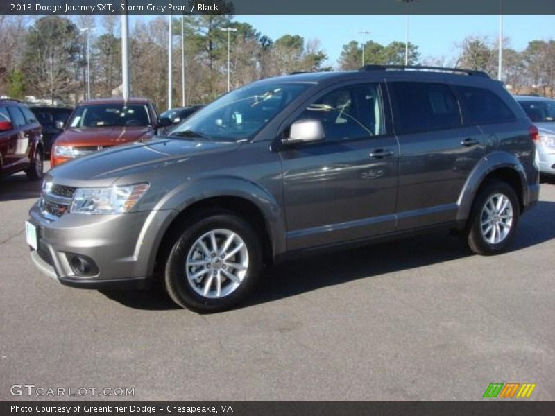 Storm Gray Pearl / Black 2013 Dodge Journey SXT