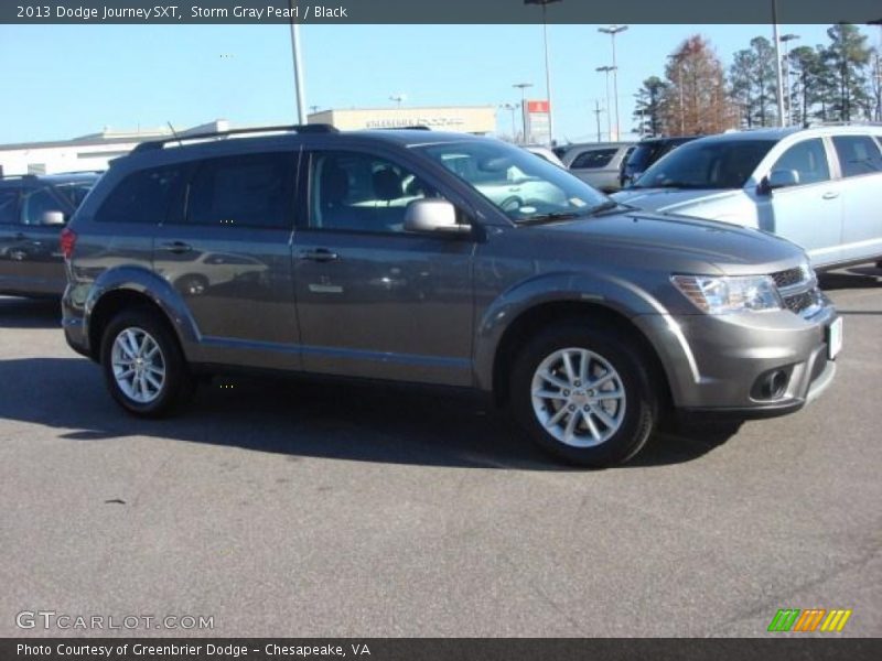 Storm Gray Pearl / Black 2013 Dodge Journey SXT