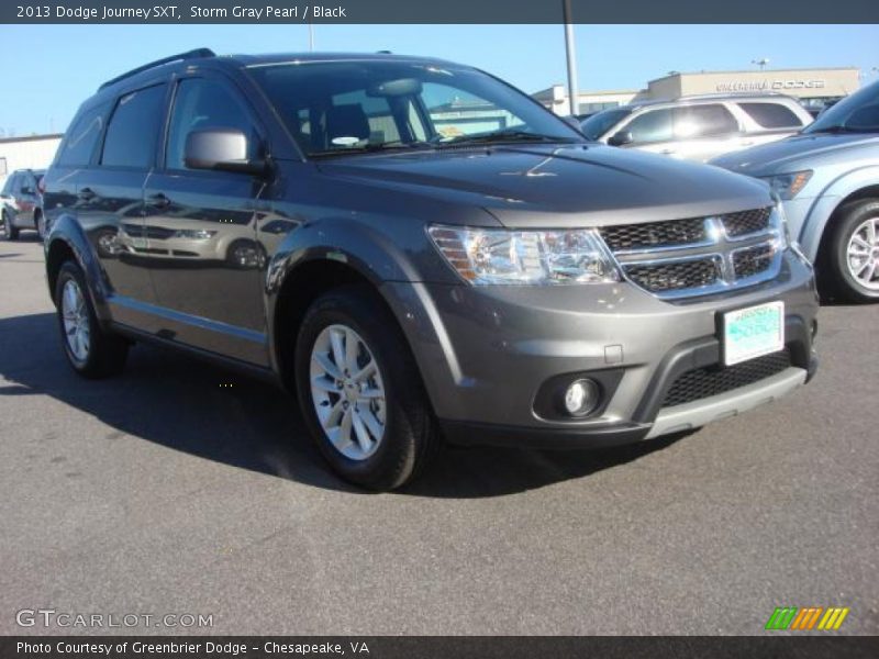 Storm Gray Pearl / Black 2013 Dodge Journey SXT