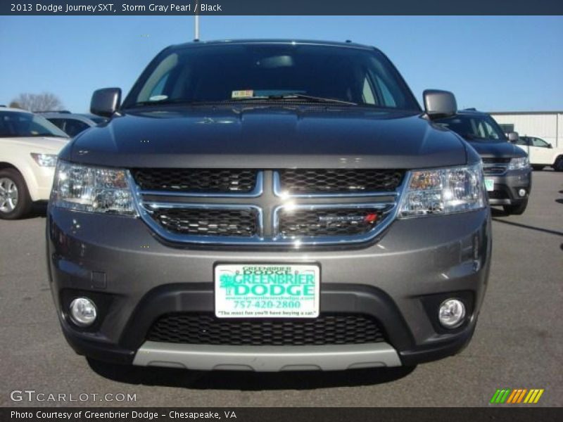 Storm Gray Pearl / Black 2013 Dodge Journey SXT