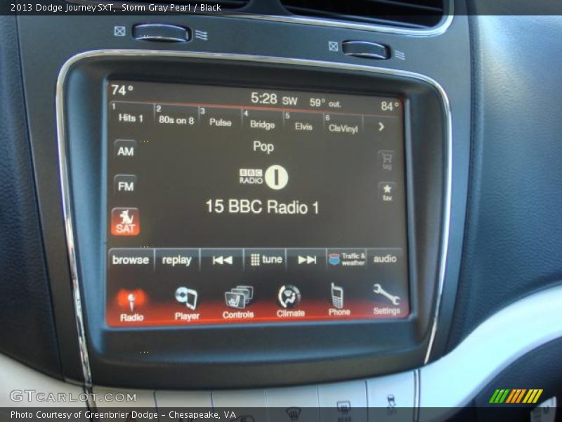 Storm Gray Pearl / Black 2013 Dodge Journey SXT