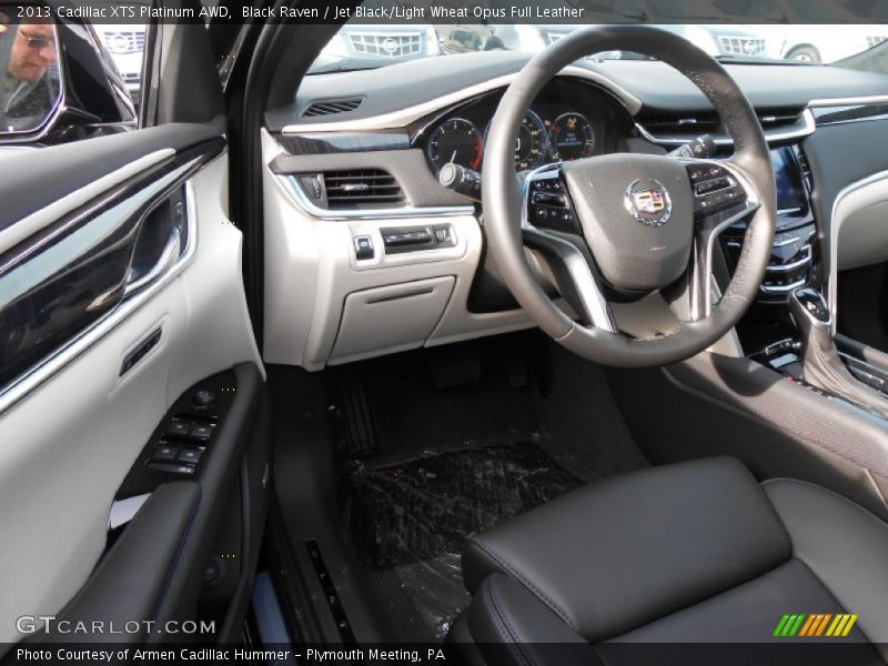 Black Raven / Jet Black/Light Wheat Opus Full Leather 2013 Cadillac XTS Platinum AWD