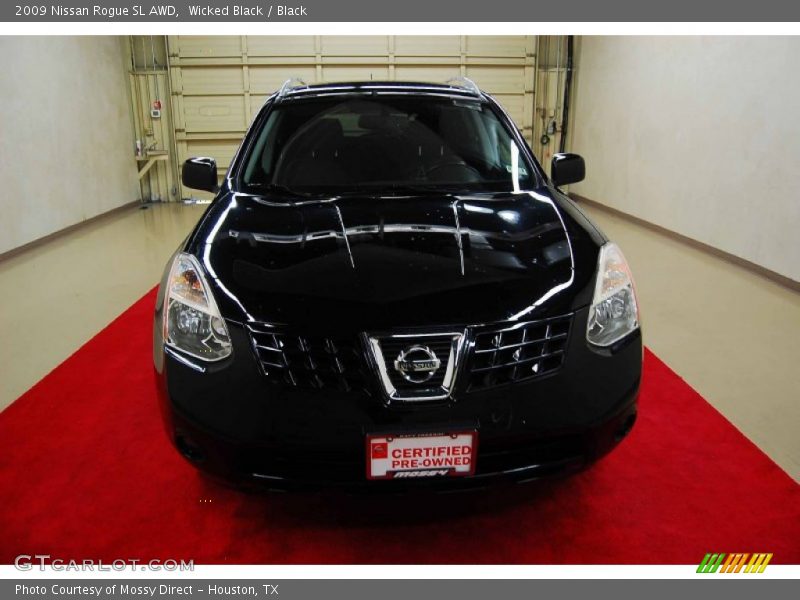 Wicked Black / Black 2009 Nissan Rogue SL AWD