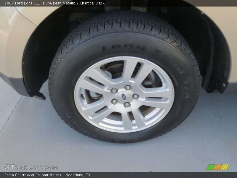 Dune Pearl Metallic / Charcoal Black 2007 Ford Edge SEL