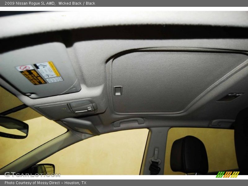 Wicked Black / Black 2009 Nissan Rogue SL AWD