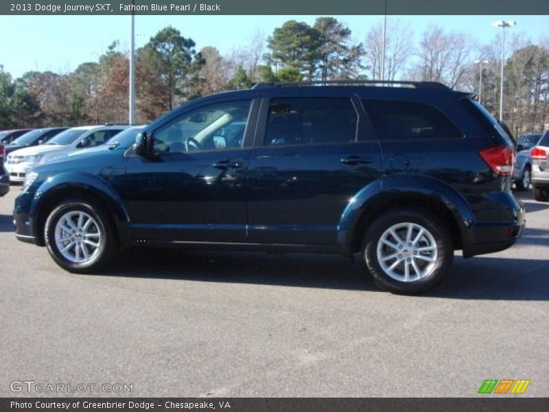 Fathom Blue Pearl / Black 2013 Dodge Journey SXT