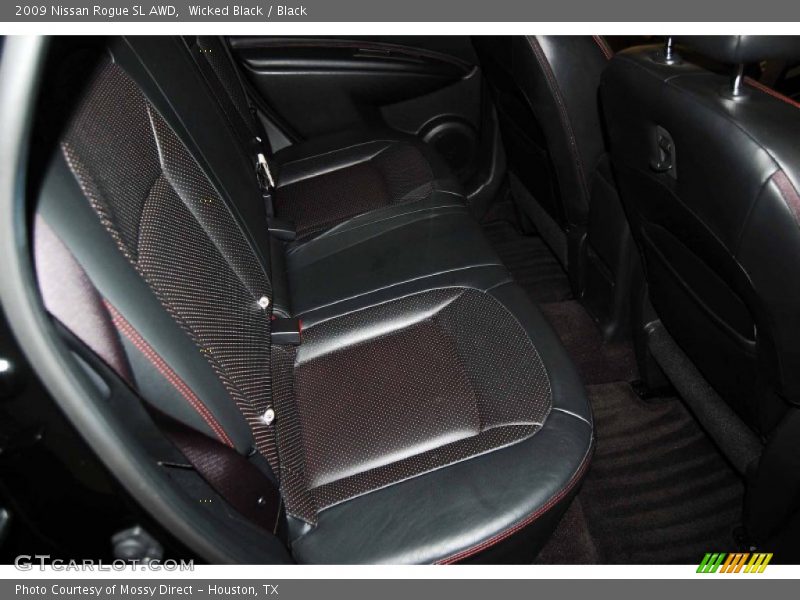 Wicked Black / Black 2009 Nissan Rogue SL AWD