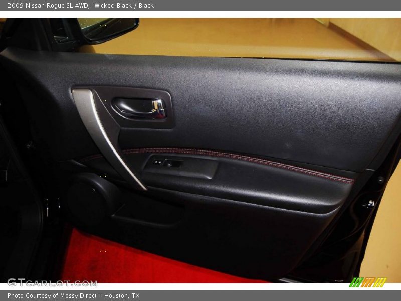 Wicked Black / Black 2009 Nissan Rogue SL AWD